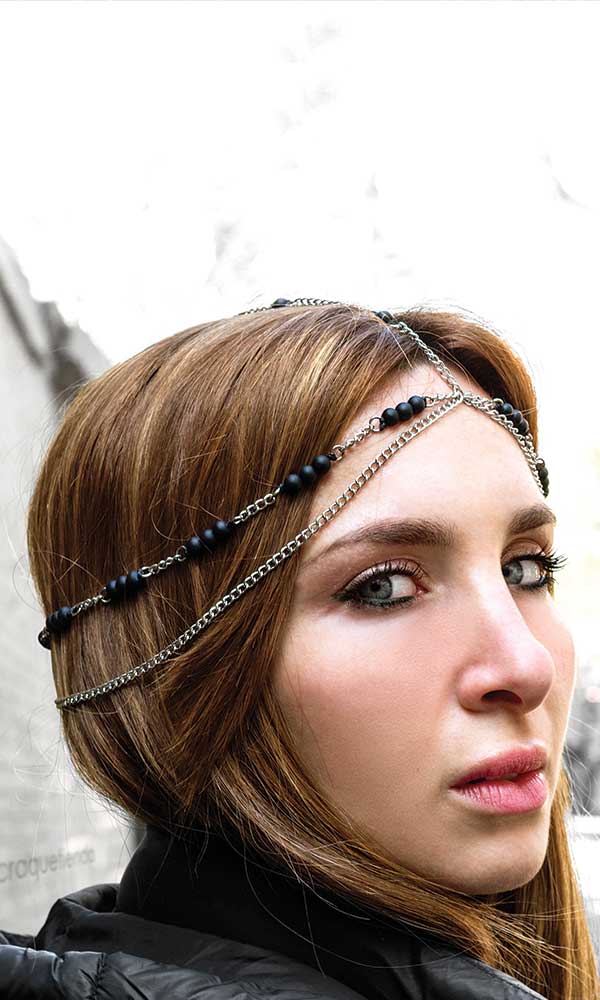 neila head chain tiara vincha diseño perlas